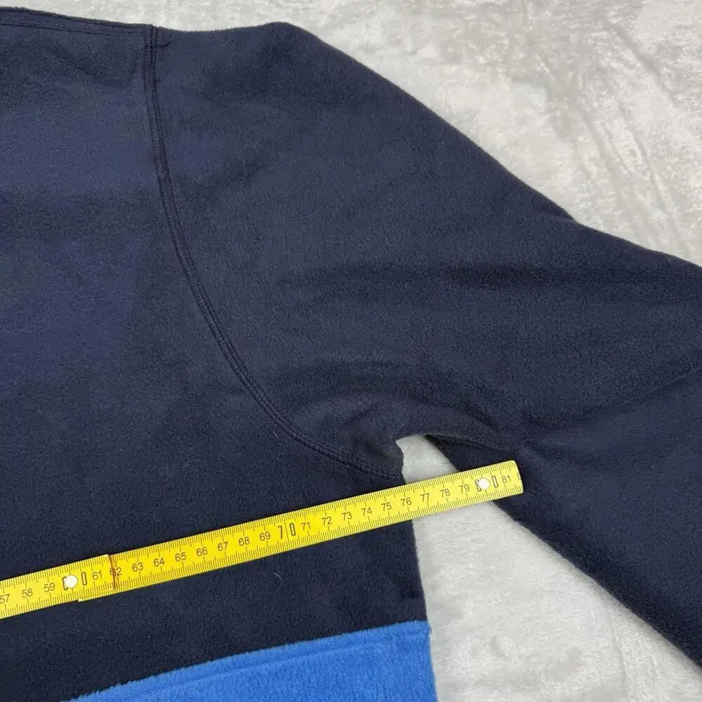 Columbia Colorblock Fleece Jacket Blue Yellow Full Zip Men Size XXL Outdoor Warm - Picture 7 of 8